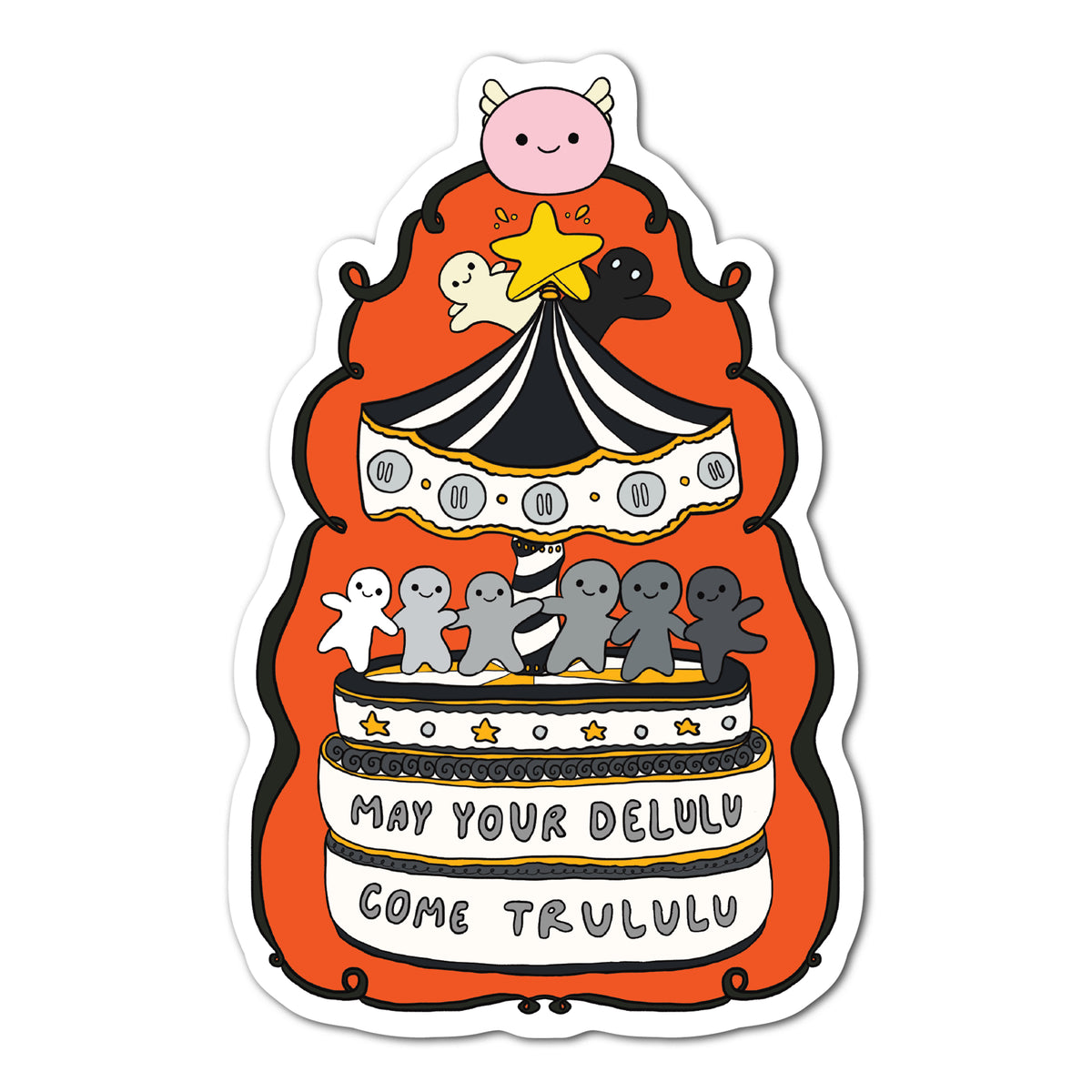 THE LUCKY MANTRA STICKER