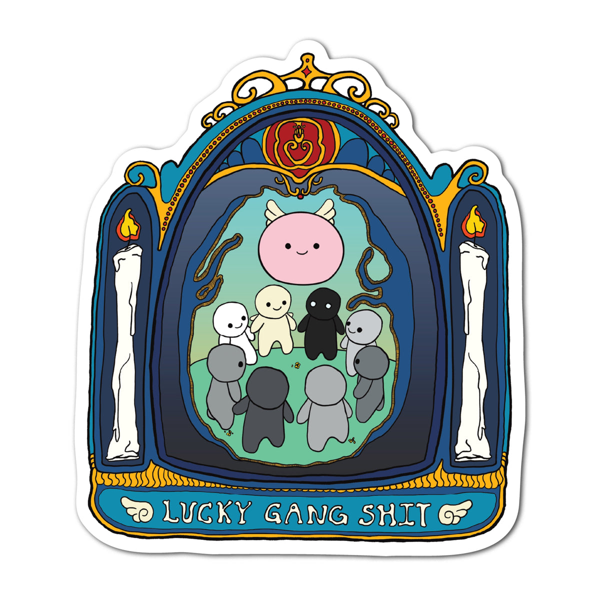 THE LUCKY MANTRA STICKER