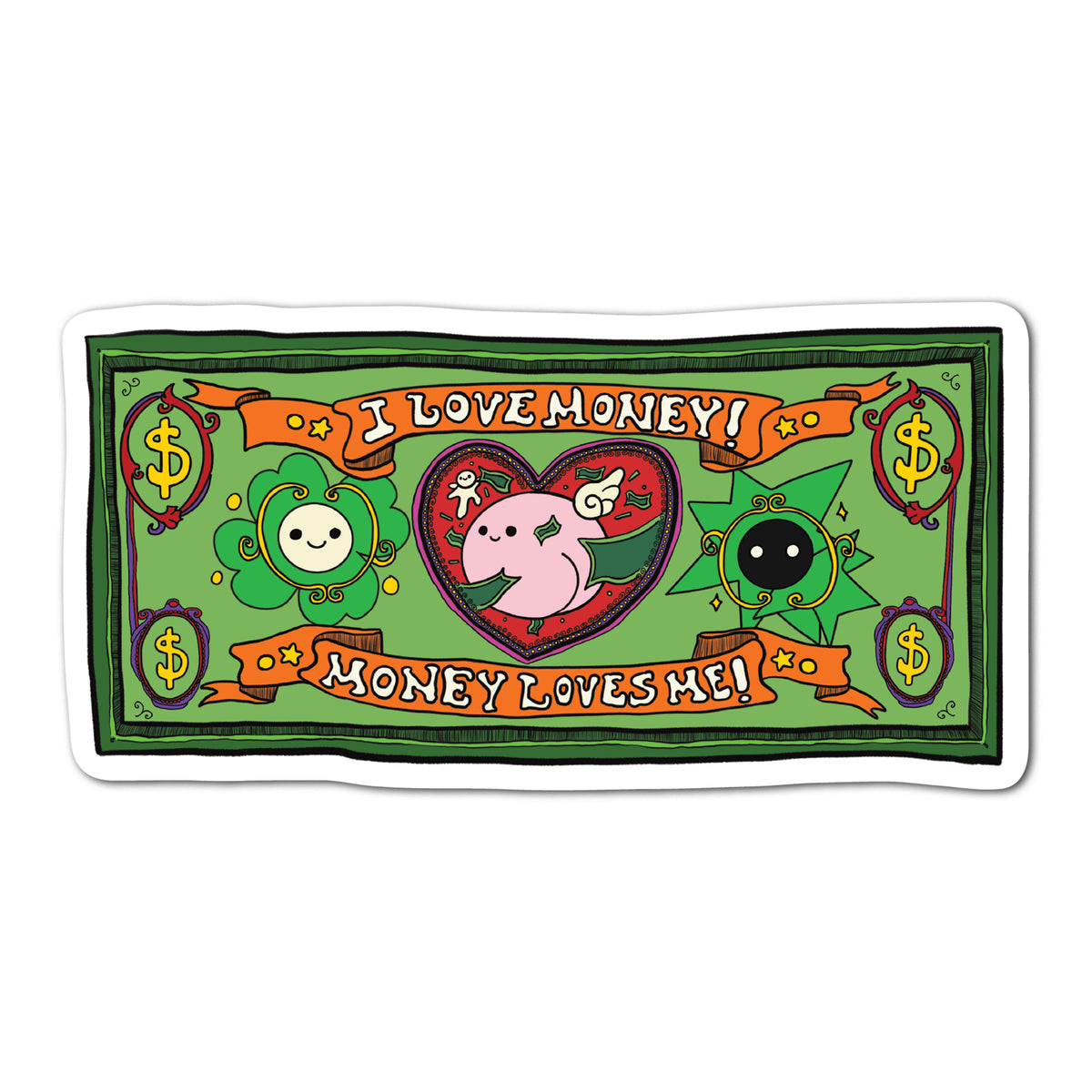 THE LUCKY MANTRA STICKER