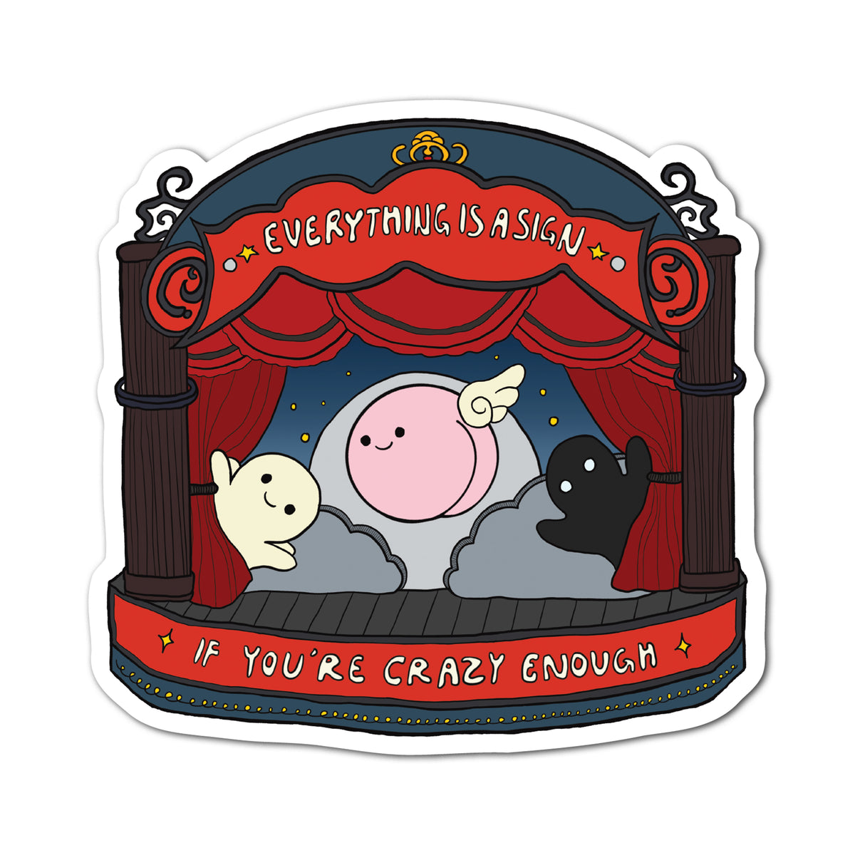 THE LUCKY MANTRA STICKER