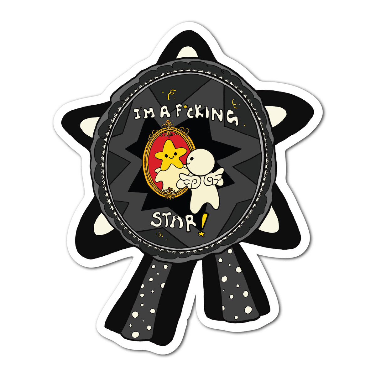 THE LUCKY MANTRA STICKER