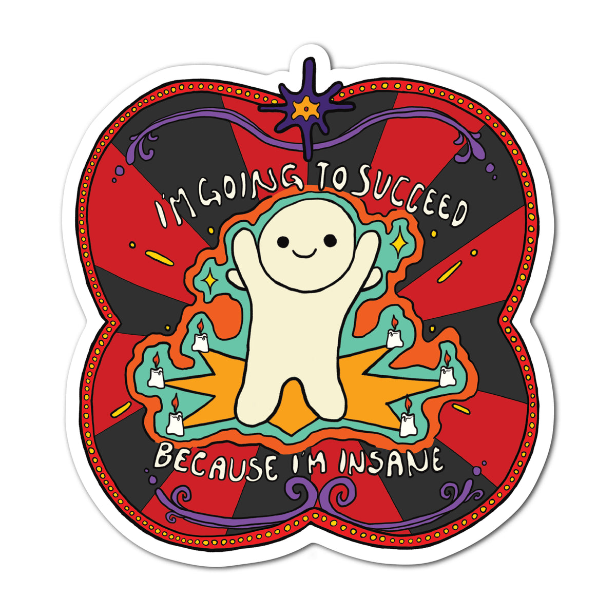 THE LUCKY MANTRA STICKER